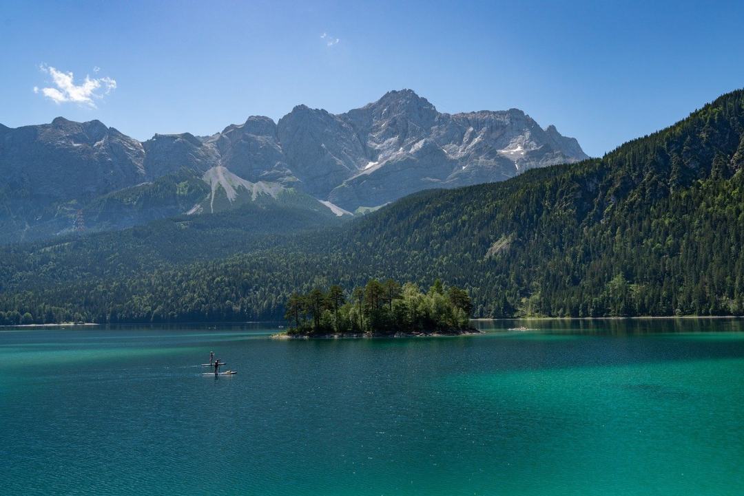 山 湖 自然 岛 阿尔卑斯山图片