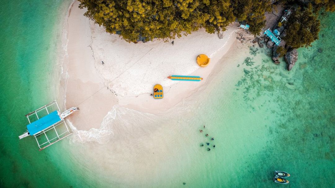海滩 海 岛 胰岛 船图片