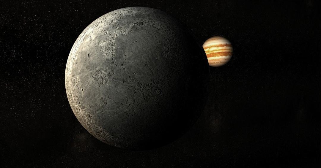 月亮 行星 宇宙 木星 阴暗面图片