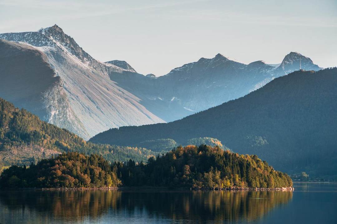 挪威 山 自然 风景秀丽的 大大地图片