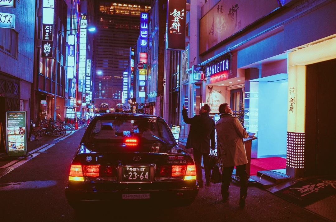 日本 大阪 夜晚 亚洲 地标图片