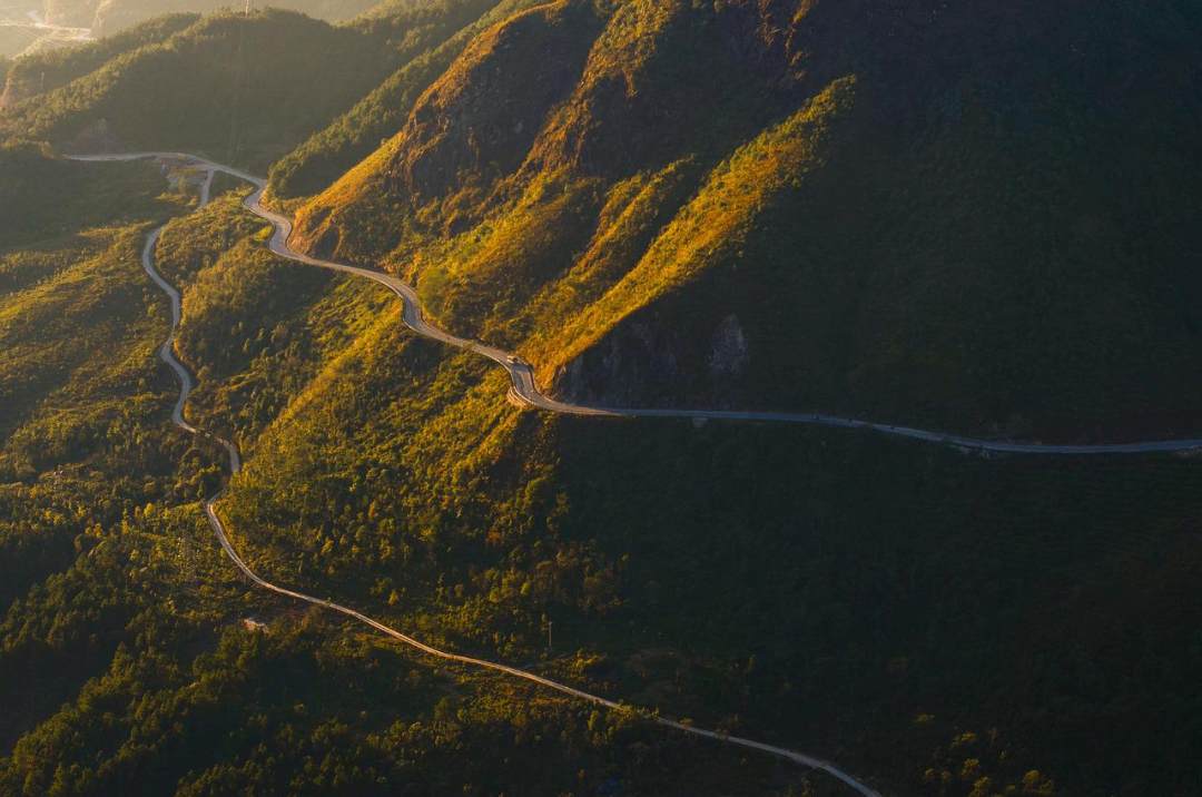 山口 山 日出 路 景观图片