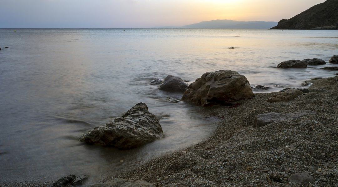 卡波德加塔 海滩 日落 海洋 海图片