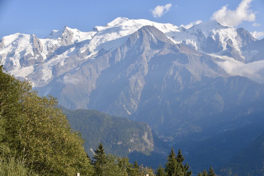 山 勃朗峰 勃朗峰地块 山高 雪图片